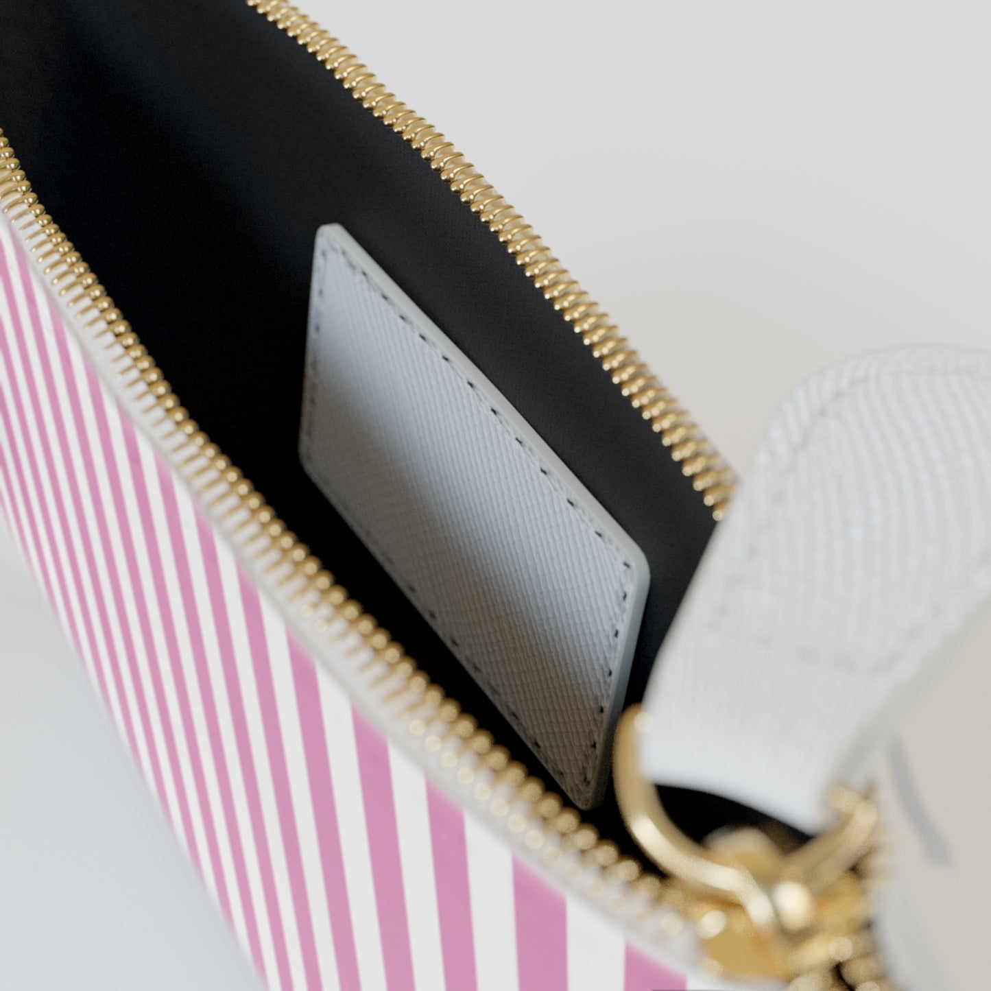 Pink Stripe Mini Clutch