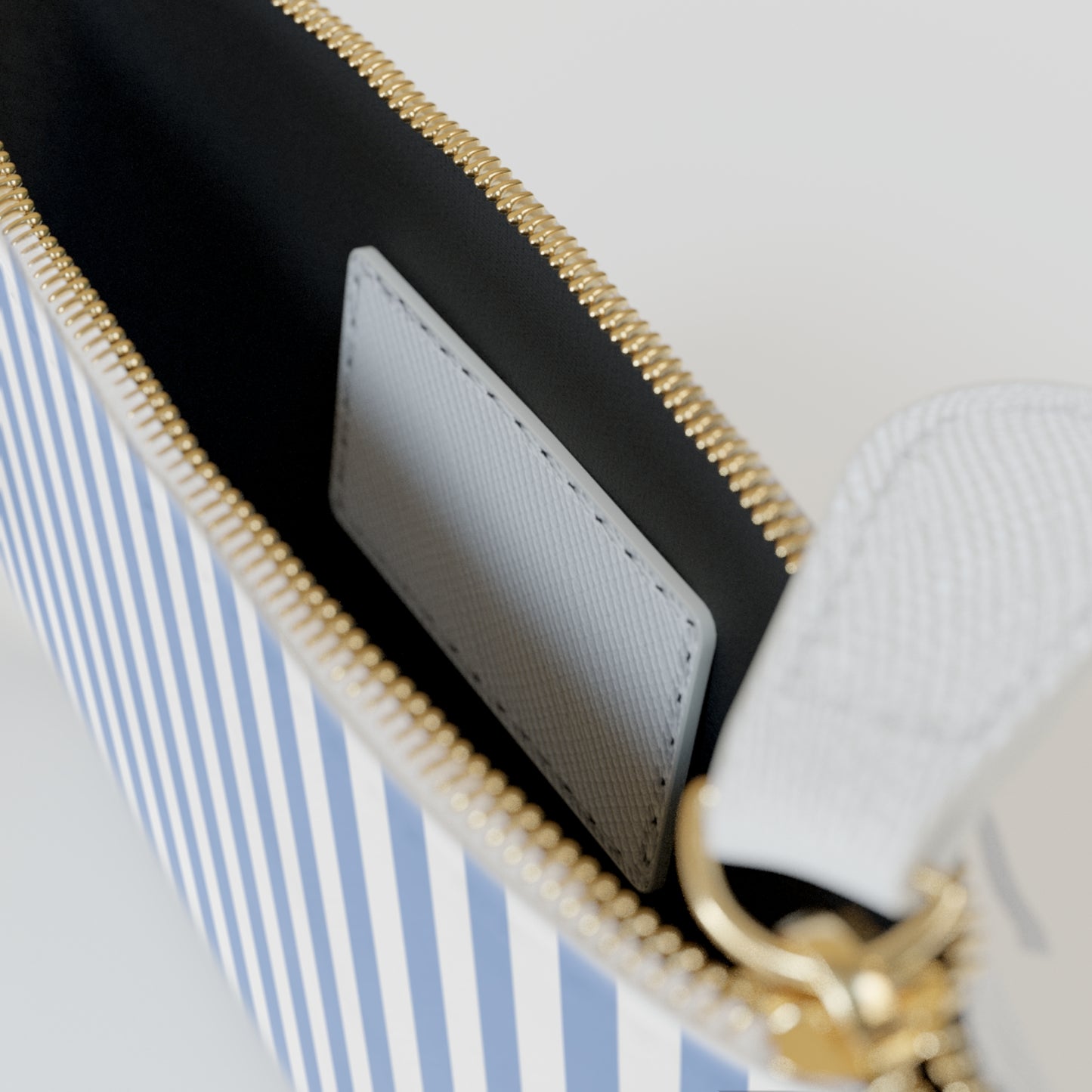 Blue Stripe Mini Clutch
