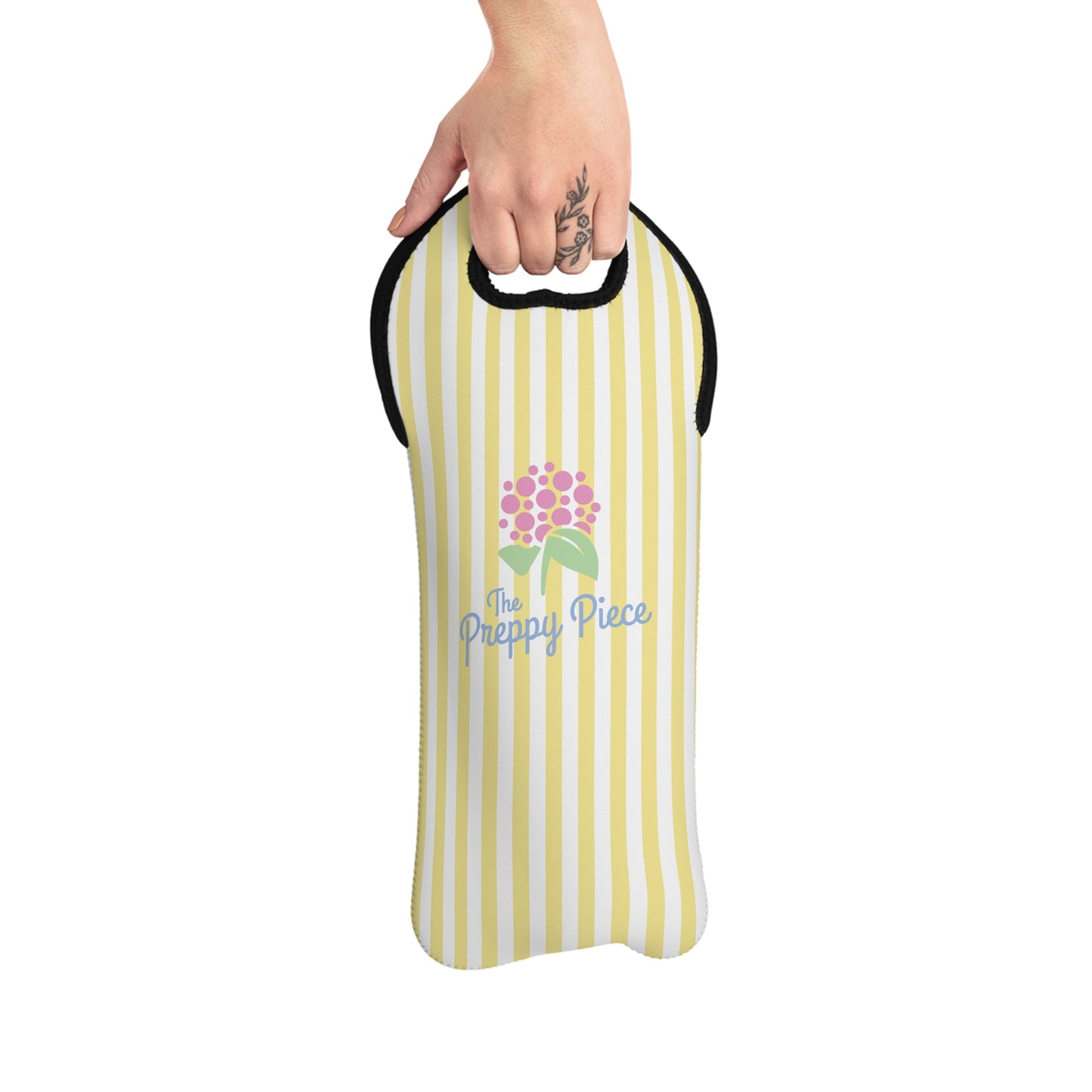 Wine Tote Bag - Preppy Wine Carrier