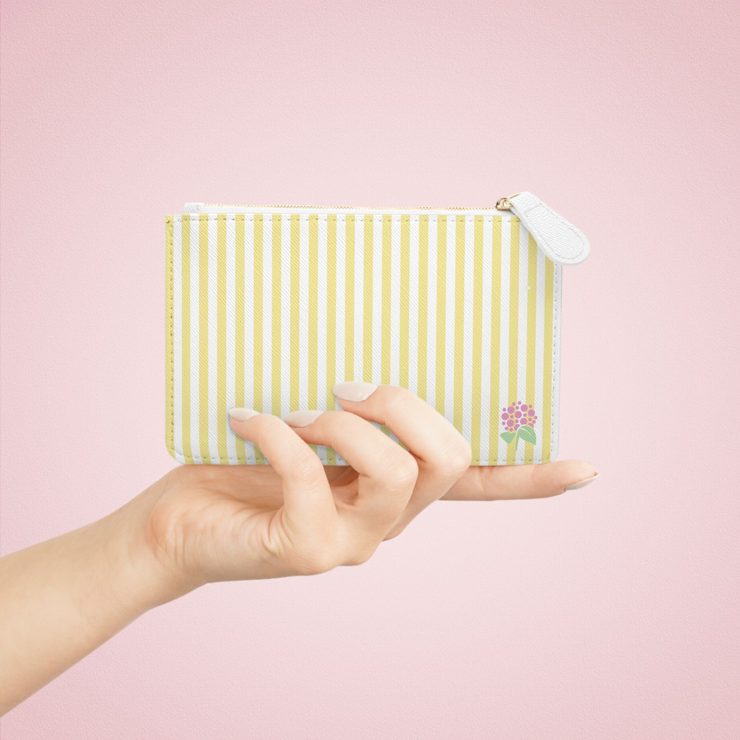 Yellow Stripe Mini Clutch
