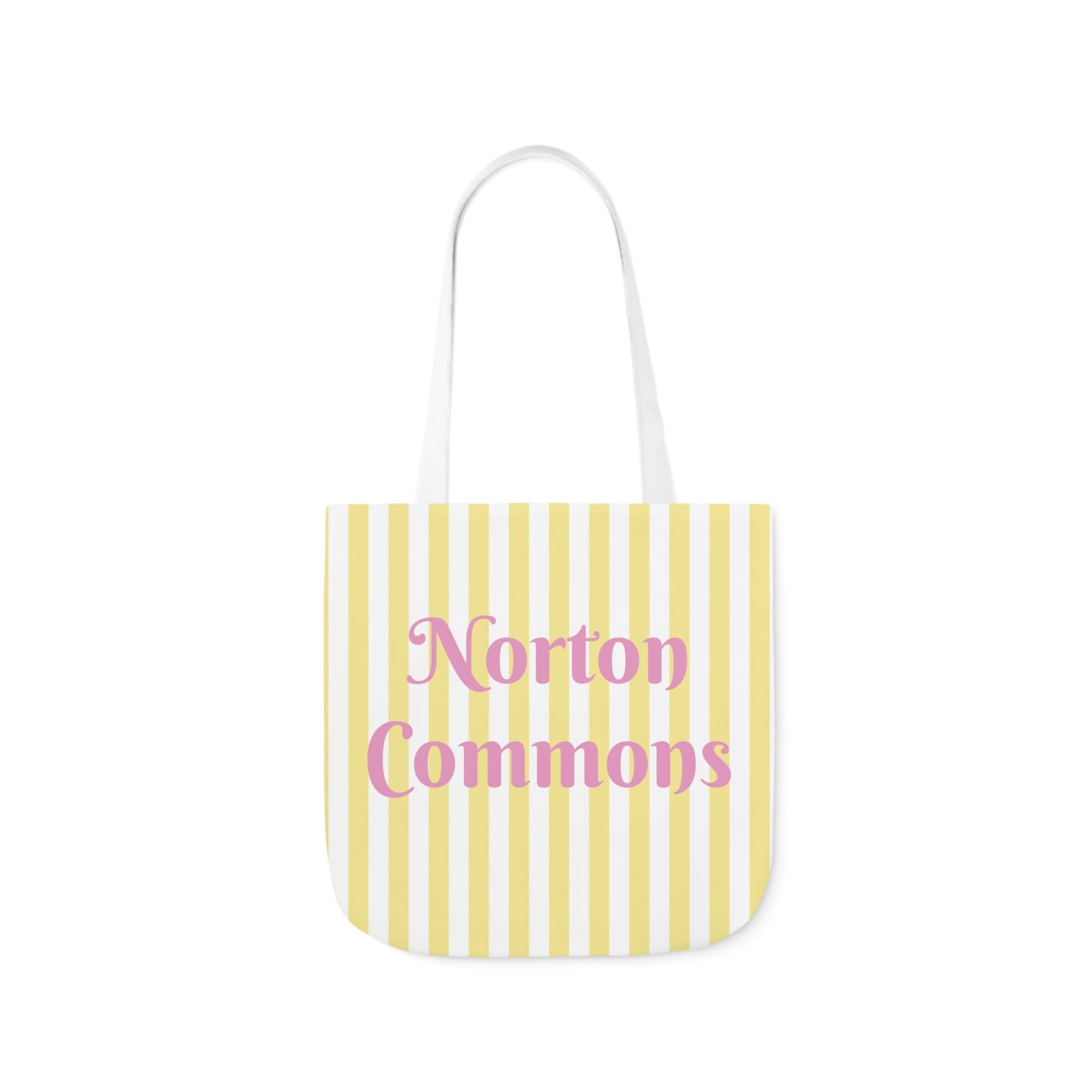 Norton Commons Yellow and White Stripe Canvas Tote Bag