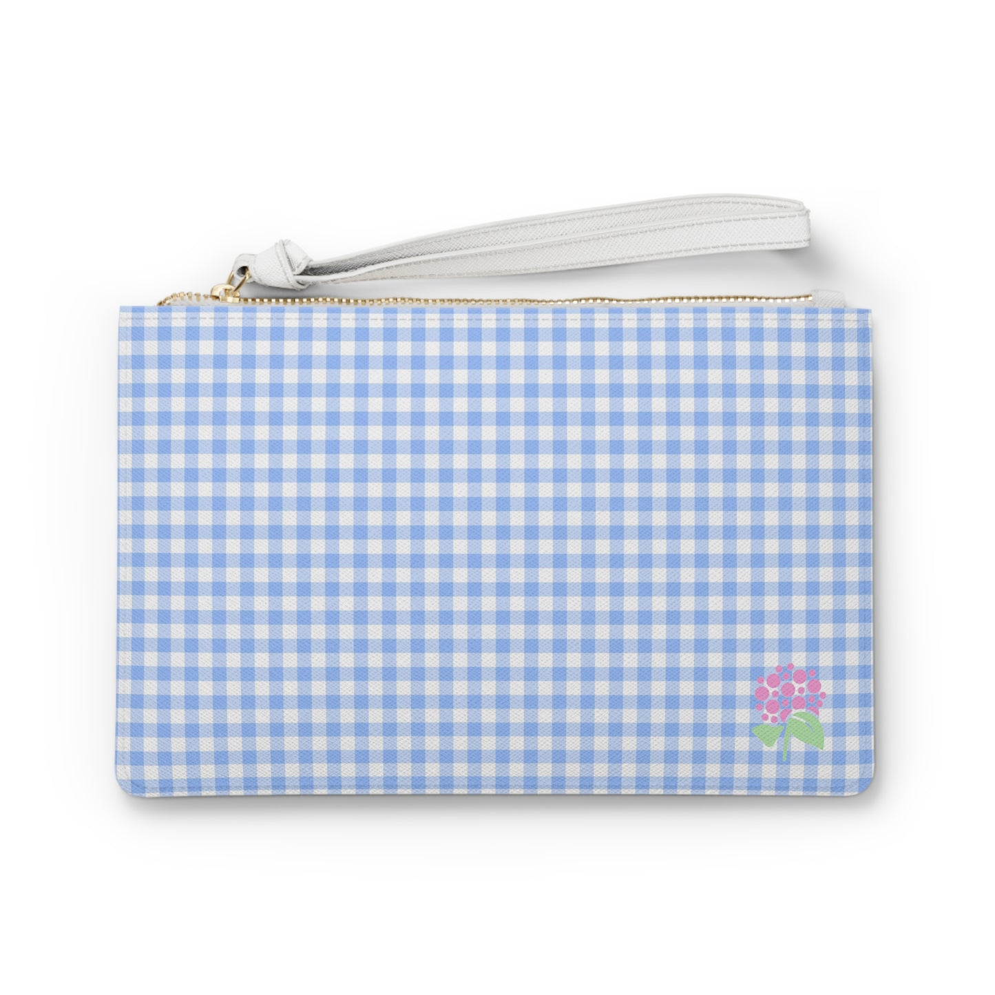 Blue Gingham Clutch