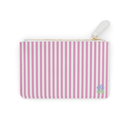 Pink Stripe Mini Clutch