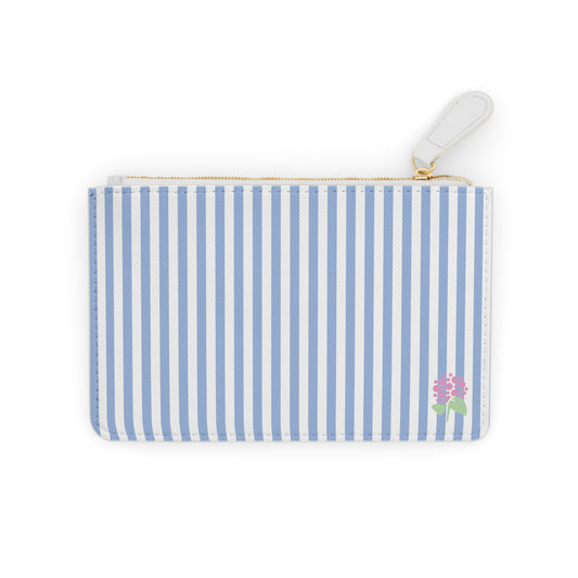 Blue Stripe Mini Clutch