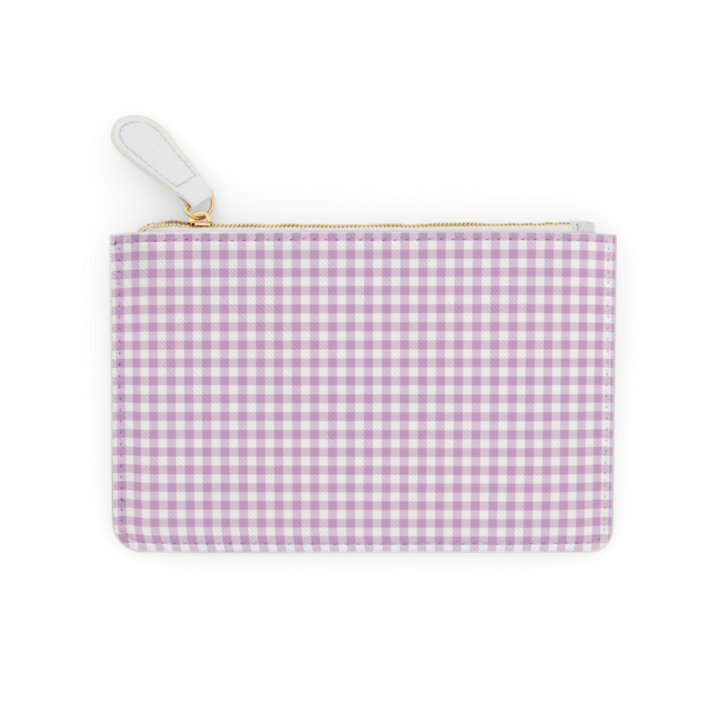 Purple Gingham Mini Clutch