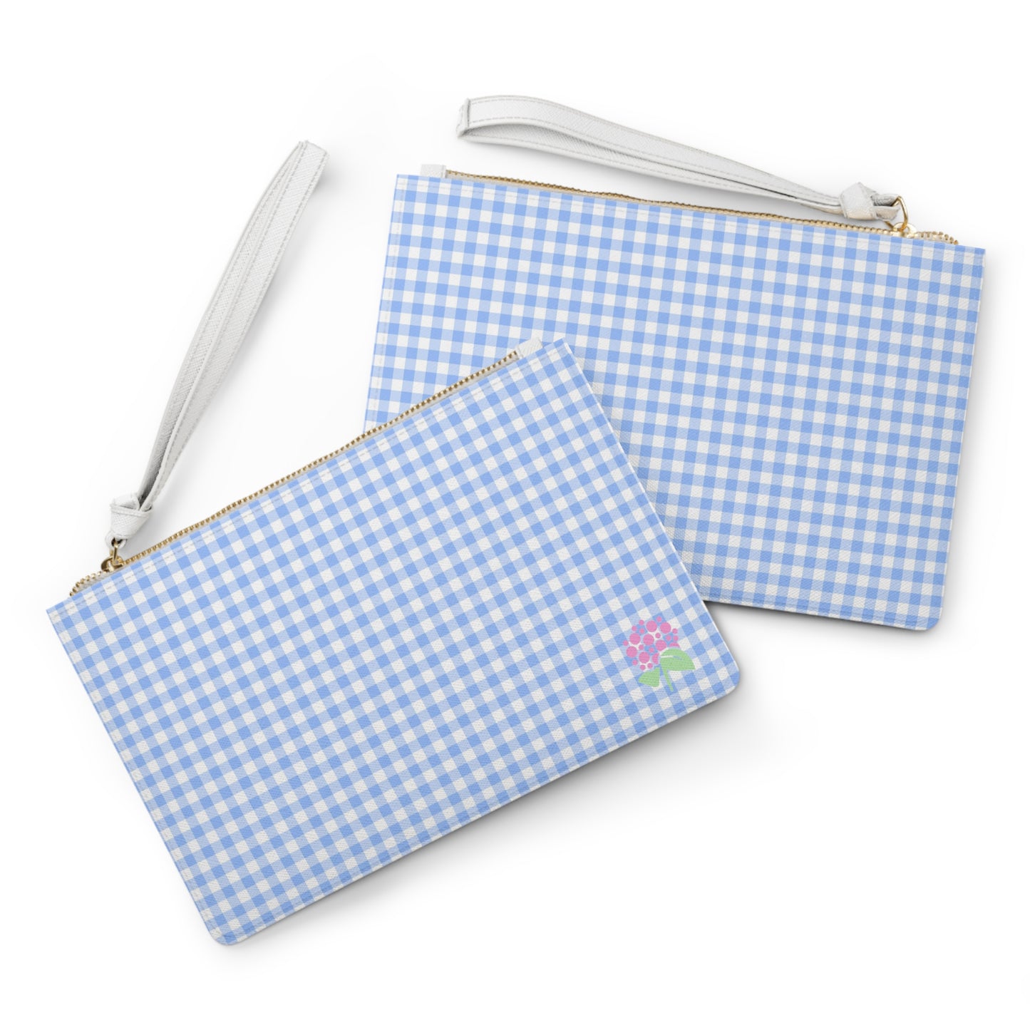 Blue Gingham Clutch