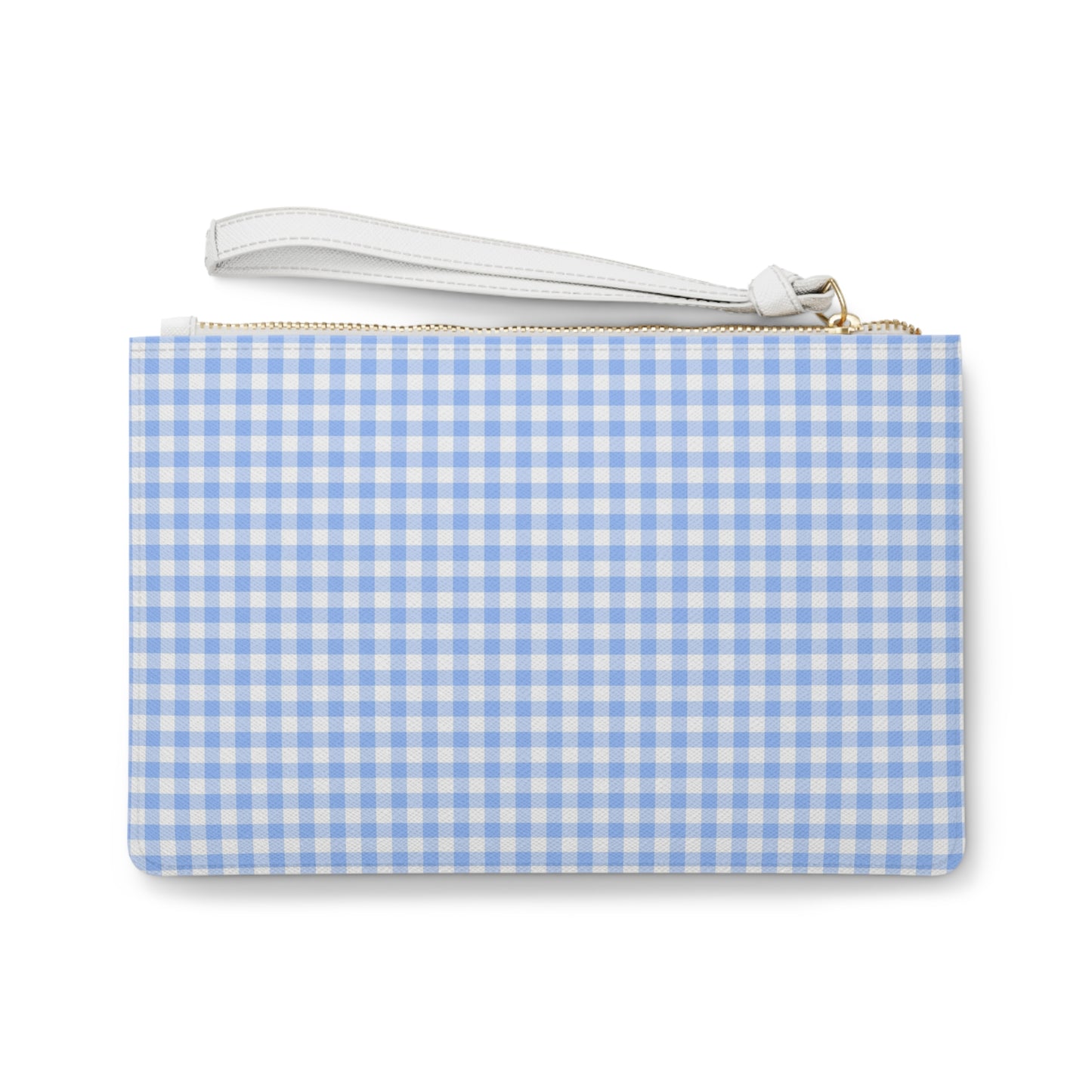 Blue Gingham Clutch